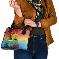 Personalised Torba PNG Day Shoulder Handbag Oro Tapa Pattern LT9 - Polynesian Pride