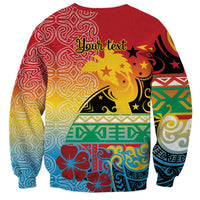 Personalised Torba PNG Day Sweatshirt Oro Tapa Pattern LT9 - Polynesian Pride