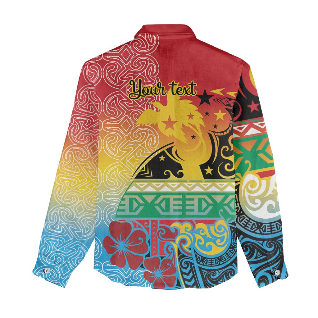 Personalised Torba PNG Day Women Casual Shirt Oro Tapa Pattern LT9 - Polynesian Pride