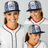Samoan Warrior Island Heritage Baseball Net Cap Ocean Island Geometry Blue Style LT9 - Polynesian Pride