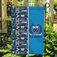 Samoan Warrior Island Heritage Garden Flag Ocean Island Geometry Blue Style LT9 Garden Flag Blue - Polynesian Pride