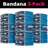 Samoan Warrior Island Heritage Neck Gaiter Ocean Island Geometry Blue Style LT9 package One Size: 25*50cm Blue - Polynesian Pride