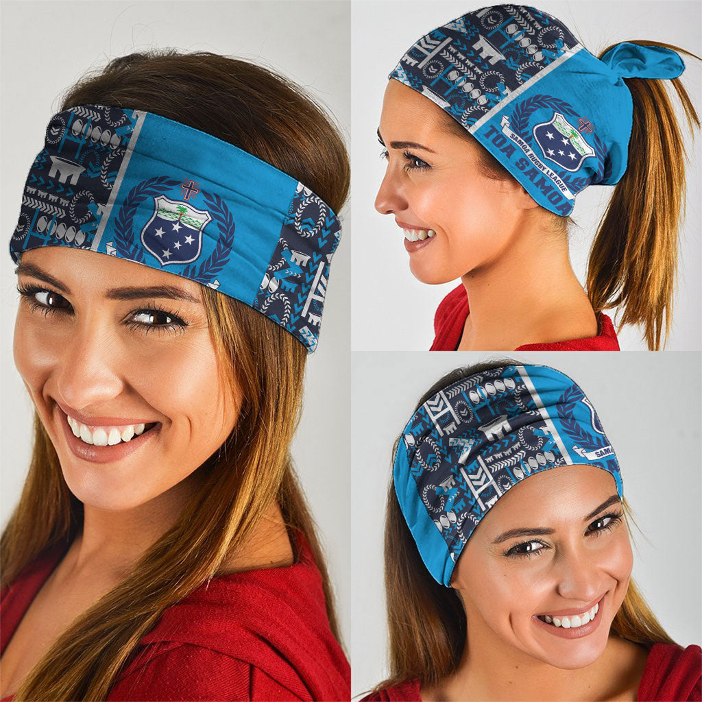 Samoan Warrior Island Heritage Neck Gaiter Ocean Island Geometry Blue Style LT9 - Polynesian Pride