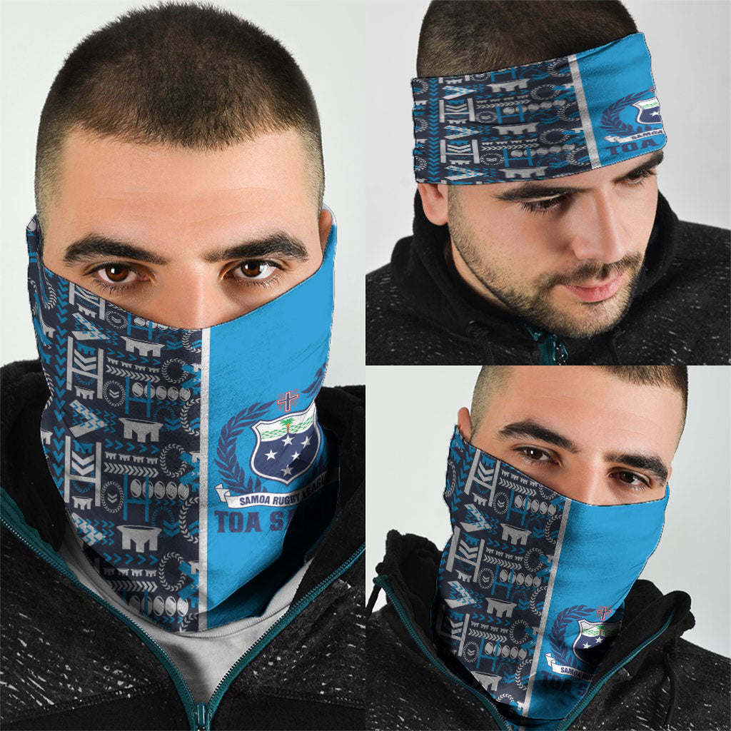 Samoan Warrior Island Heritage Neck Gaiter Ocean Island Geometry Blue Style LT9 - Polynesian Pride