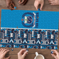 Samoan Warrior Island Heritage Puzzle Ocean Island Geometry Blue Style LT9 - Polynesian Pride