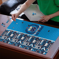 Samoan Warrior Island Heritage Puzzle Ocean Island Geometry Blue Style LT9 - Polynesian Pride