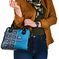 Samoan Warrior Island Heritage Shoulder Handbag Ocean Island Geometry Blue Style LT9 - Polynesian Pride