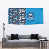 Samoan Warrior Island Heritage Tapestry Ocean Island Geometry Blue Style LT9 - Polynesian Pride