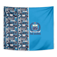 Samoan Warrior Island Heritage Tapestry Ocean Island Geometry Blue Style LT9 - Polynesian Pride