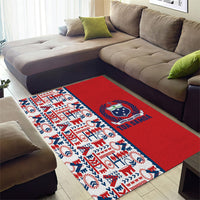 Samoan Warrior Island Heritage Area Rug Ocean Island Geometry Red Style LT9 - Polynesian Pride
