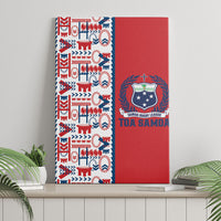 Samoan Warrior Island Heritage Canvas Wall Art Ocean Island Geometry Red Style LT9 - Polynesian Pride