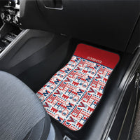 Samoan Warrior Island Heritage Car Mats Ocean Island Geometry Red Style LT9 - Polynesian Pride