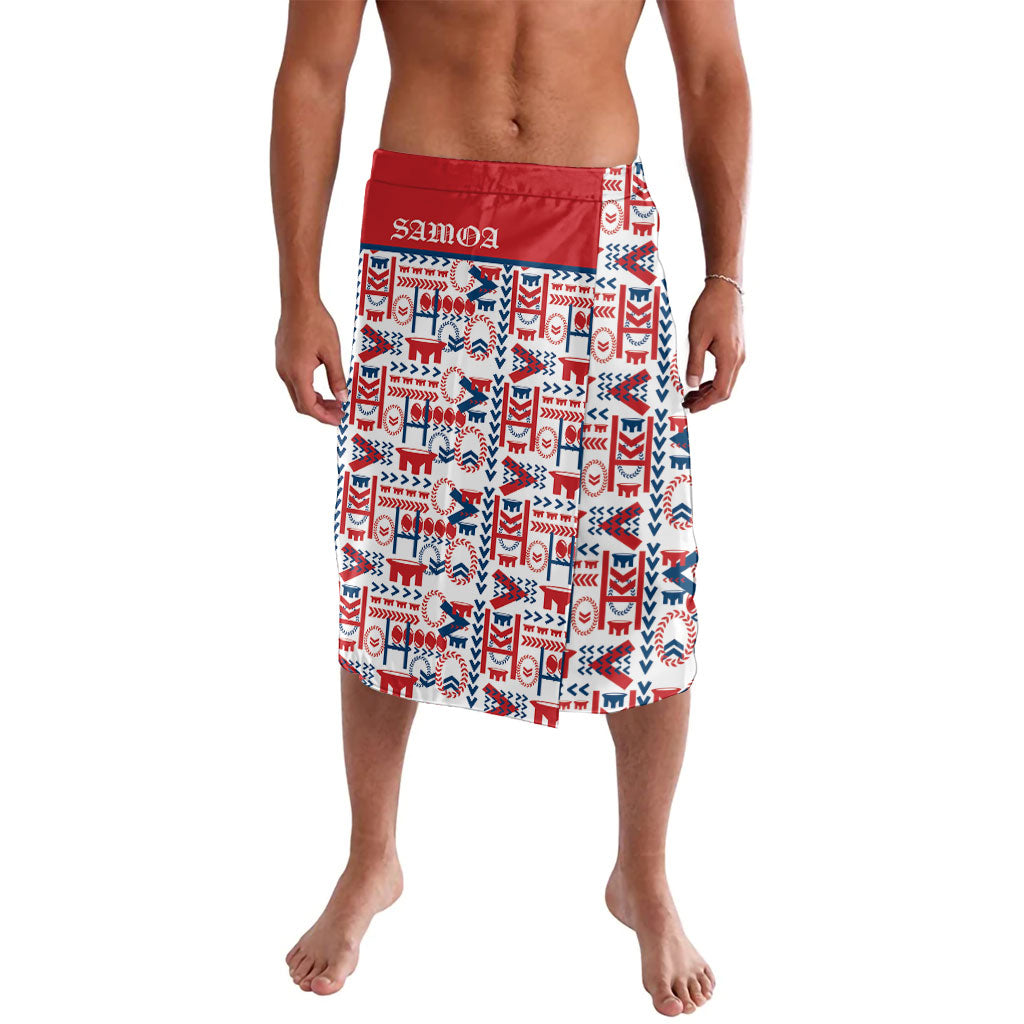 Samoan Warrior Island Heritage Lavalava Ocean Island Geometry Red Style LT9 Red - Polynesian Pride