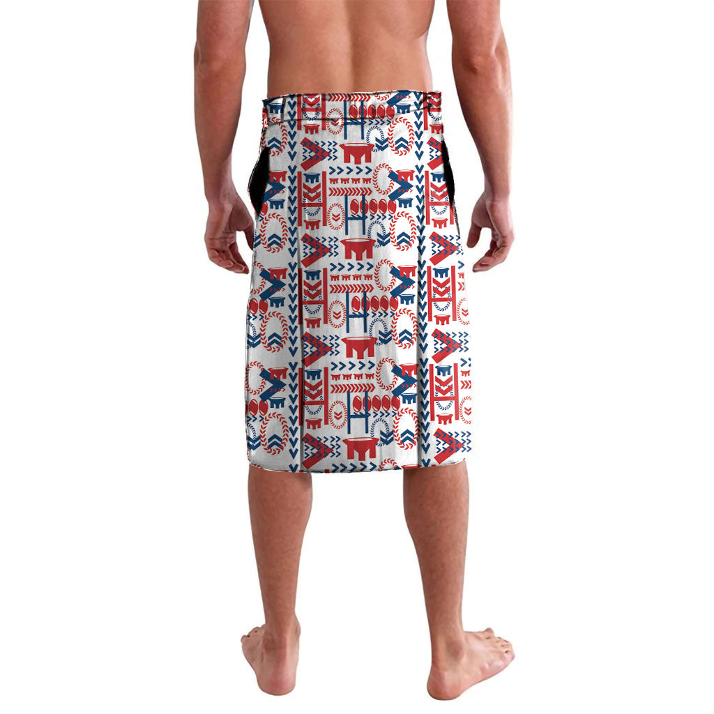 Samoan Warrior Island Heritage Lavalava Ocean Island Geometry Red Style LT9 - Polynesian Pride
