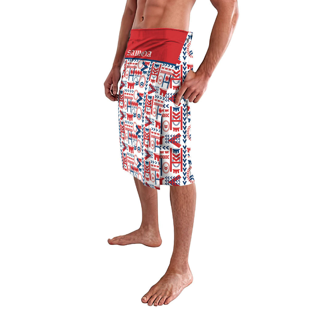 Samoan Warrior Island Heritage Lavalava Ocean Island Geometry Red Style LT9 - Polynesian Pride