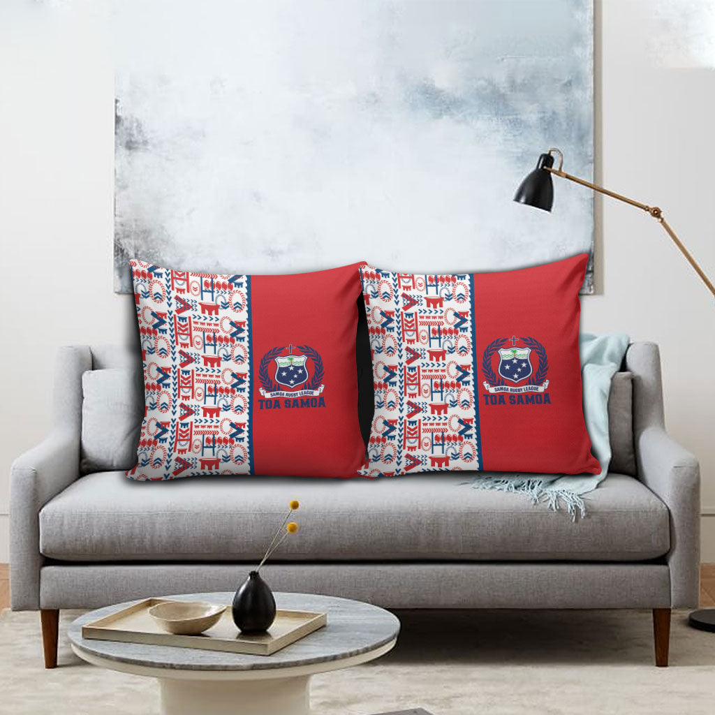 Samoan Warrior Island Heritage Pillow Cover Ocean Island Geometry Red Style LT9 - Polynesian Pride