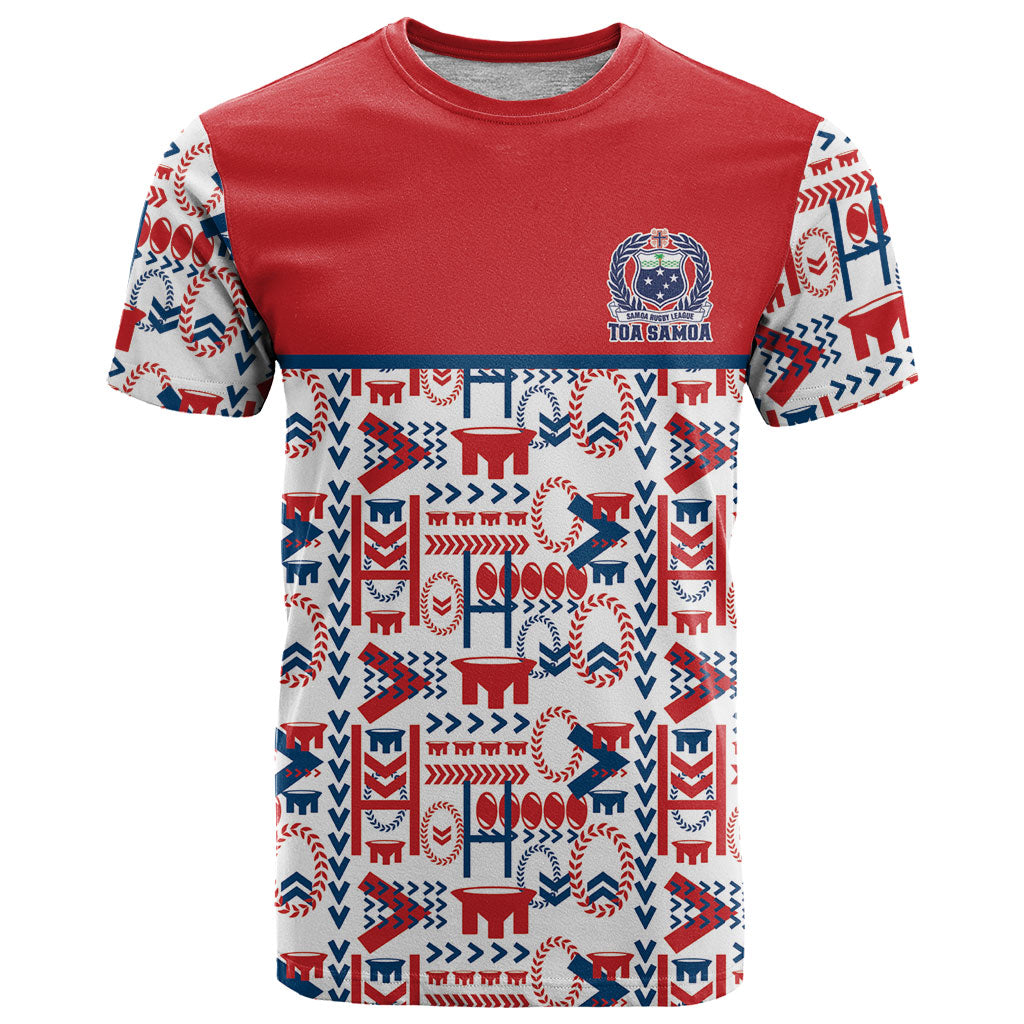 Samoan Warrior Island Heritage T Shirt Ocean Island Geometry Red Style LT9 Red - Polynesian Pride
