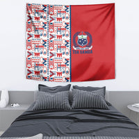 Samoan Warrior Island Heritage Tapestry Ocean Island Geometry Red Style LT9 - Polynesian Pride