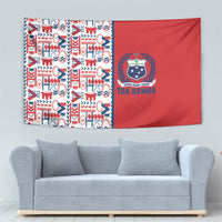 Samoan Warrior Island Heritage Tapestry Ocean Island Geometry Red Style LT9 - Polynesian Pride