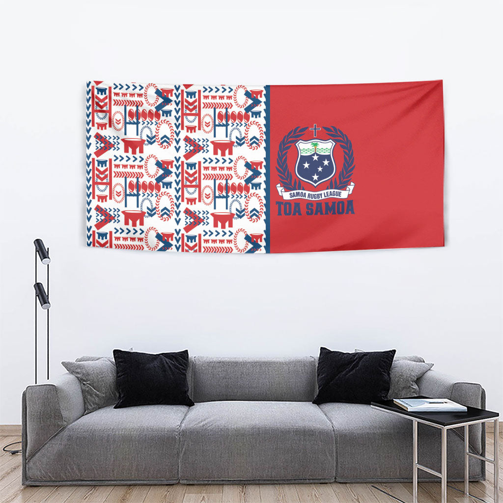 Samoan Warrior Island Heritage Tapestry Ocean Island Geometry Red Style LT9 - Polynesian Pride
