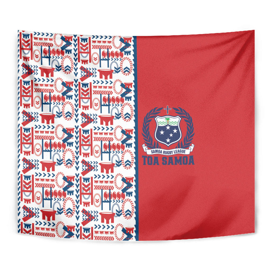 Samoan Warrior Island Heritage Tapestry Ocean Island Geometry Red Style LT9 - Polynesian Pride