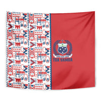 Samoan Warrior Island Heritage Tapestry Ocean Island Geometry Red Style LT9 - Polynesian Pride