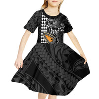 Aloha Spirit Ikaika Warrior Helmet Kid Short Sleeve Dress LT9 - Polynesian Pride