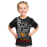 Aloha Spirit Ikaika Warrior Helmet Kid T Shirt LT9 Black - Polynesian Pride