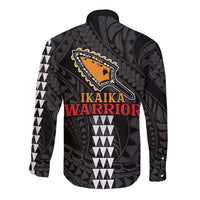 Aloha Spirit Ikaika Warrior Helmet Long Sleeve Button Shirt LT9 - Polynesian Pride
