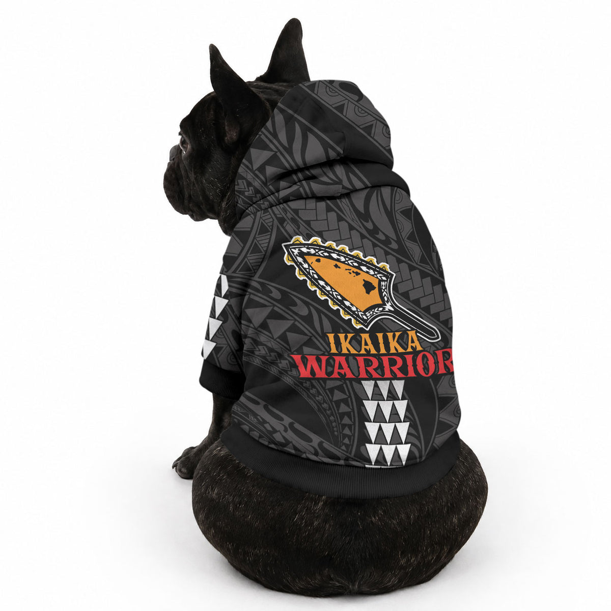Aloha Spirit Ikaika Warrior Helmet Pet Hoodie LT9 - Polynesian Pride
