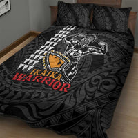 Aloha Spirit Ikaika Warrior Helmet Quilt Bed Set LT9 - Polynesian Pride