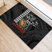 Aloha Spirit Ikaika Warrior Helmet Rubber Doormat LT9 - Polynesian Pride