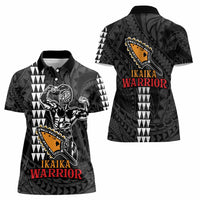 Aloha Spirit Ikaika Warrior Helmet Women Polo Shirt LT9 - Polynesian Pride