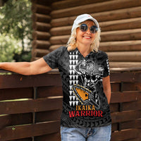 Aloha Spirit Ikaika Warrior Helmet Women Polo Shirt LT9 - Polynesian Pride
