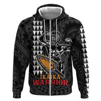 Aloha Spirit Ikaika Warrior Helmet Zip Hoodie LT9 Zip Hoodie Black - Polynesian Pride