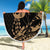 Ikaika Hawaiian Mythic Koa Tribal Warrior Beach Blanket