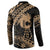 Ikaika Hawaiian Mythic Koa Tribal Warrior Button Sweatshirt