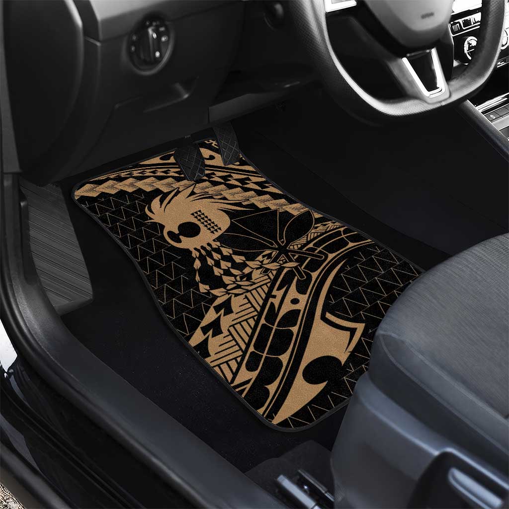 Ikaika Hawaiian Mythic Koa Tribal Warrior Car Mats LT9 - Polynesian Pride