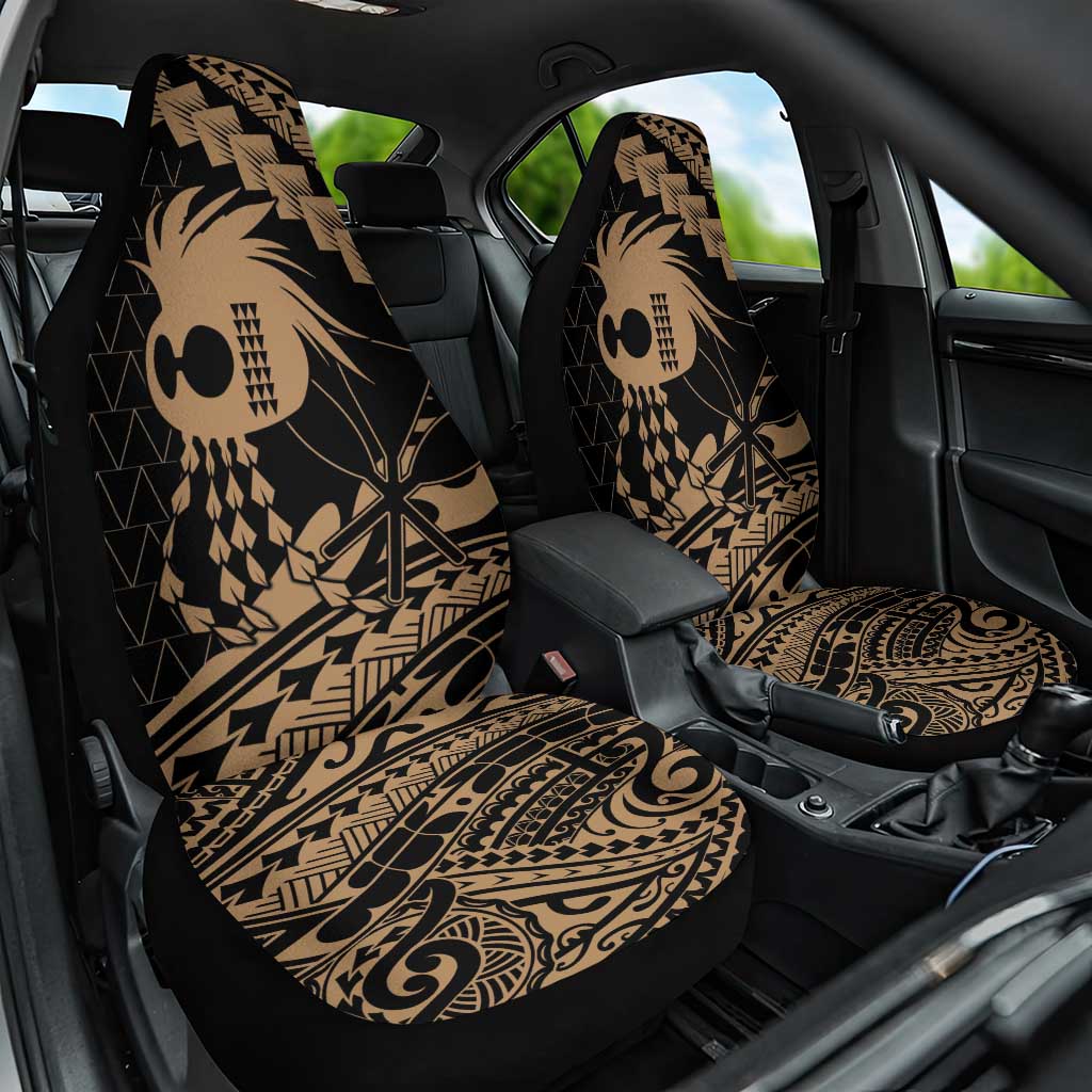 Ikaika Hawaiian Mythic Koa Tribal Warrior Car Seat Cover LT9 One Size Gold - Polynesian Pride