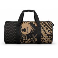 Ikaika Hawaiian Mythic Koa Tribal Warrior Duffle Bag LT9 One size Gold - Polynesian Pride