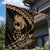 Ikaika Hawaiian Mythic Koa Tribal Warrior Garden Flag