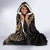 Ikaika Hawaiian Mythic Koa Tribal Warrior Hooded Blanket