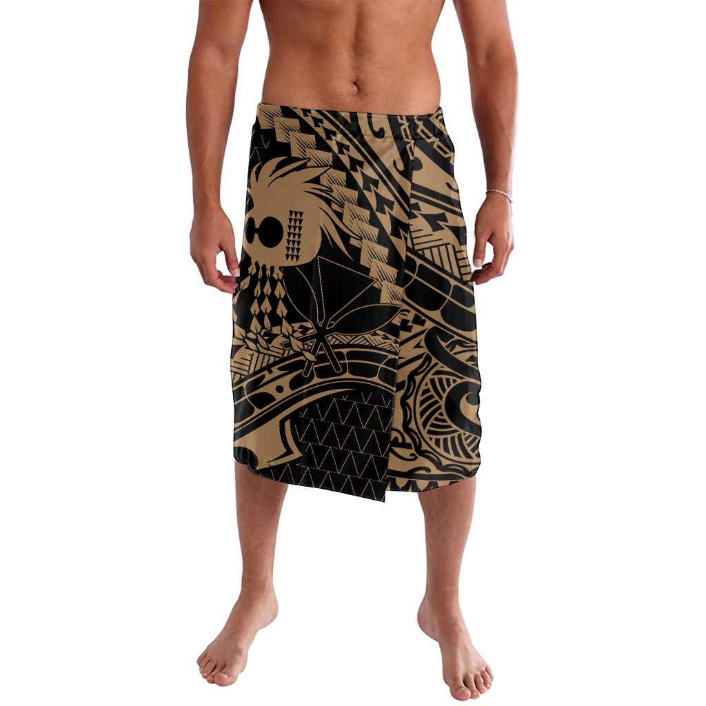 Ikaika Hawaiian Mythic Koa Tribal Warrior Lavalava LT9 Gold - Polynesian Pride
