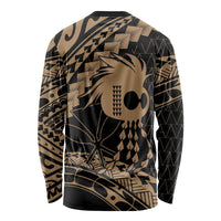 Ikaika Hawaiian Mythic Koa Tribal Warrior Long Sleeve Shirt LT9 - Polynesian Pride