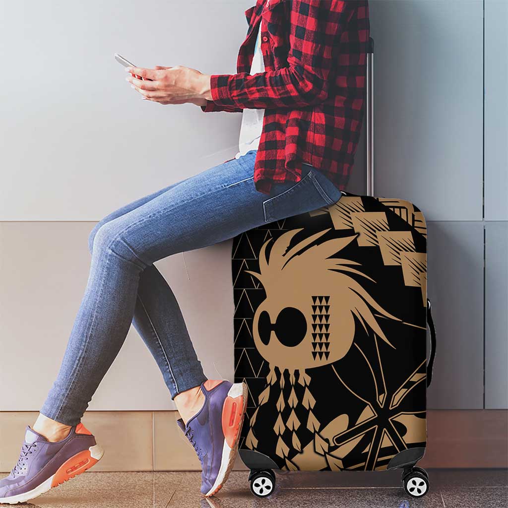 Ikaika Hawaiian Mythic Koa Tribal Warrior Luggage Cover LT9 - Polynesian Pride
