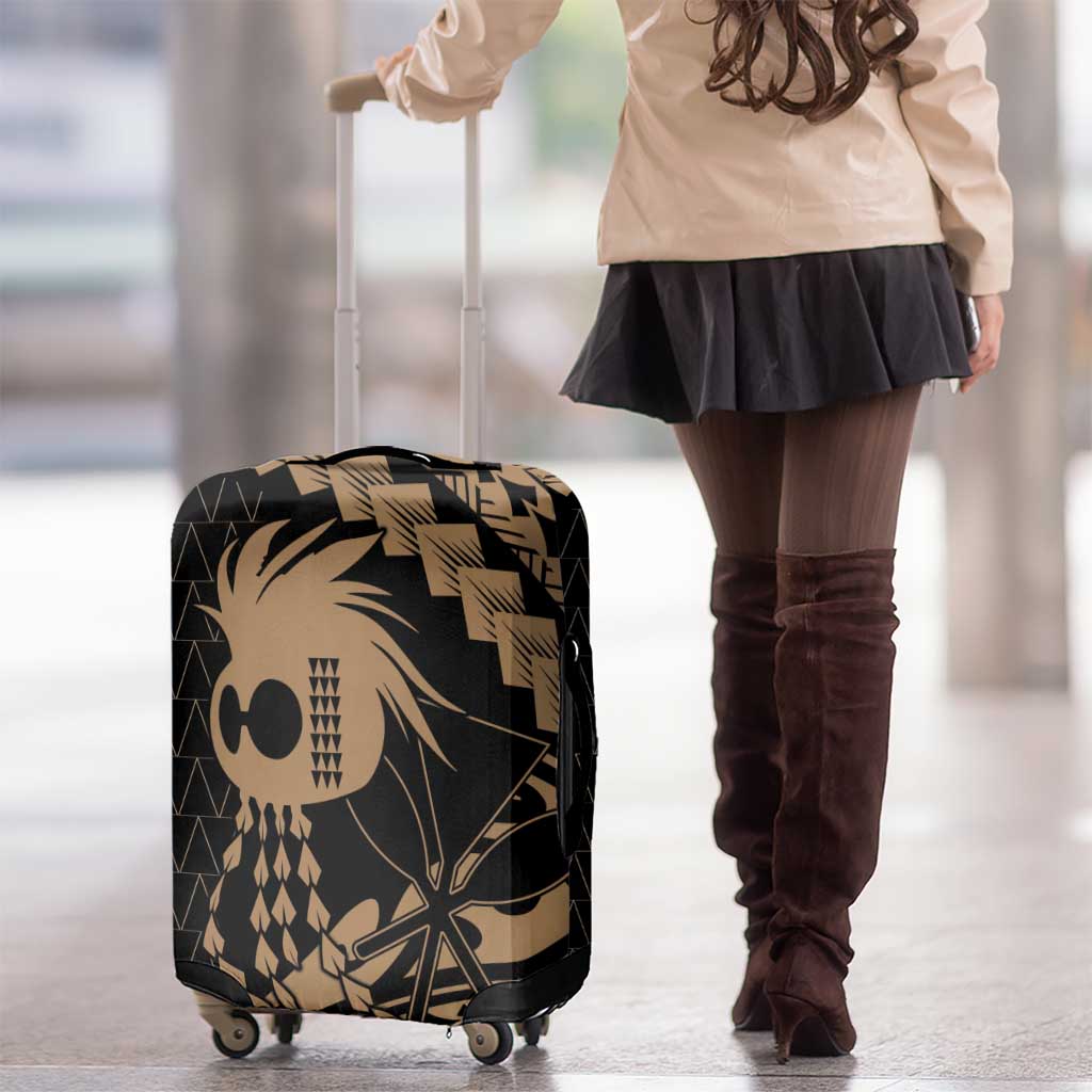 Ikaika Hawaiian Mythic Koa Tribal Warrior Luggage Cover LT9 - Polynesian Pride