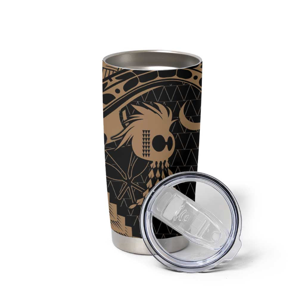 Ikaika Hawaiian Mythic Koa Tribal Warrior Tumbler Cup LT9 - Polynesian Pride