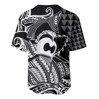 Koa Ikaika Warrior Helmet with Shark Baseball Jersey Black Kakau Style LT9 - Polynesian Pride
