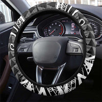 Koa Ikaika Warrior Helmet with Shark Steering Wheel Cover Black Kakau Style LT9 - Polynesian Pride