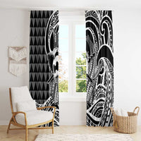 Koa Ikaika Warrior Helmet with Shark Window Curtain Black Kakau Style LT9 - Polynesian Pride